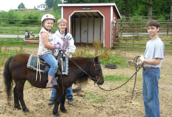 Young OMF Inc. Student Riding Clancy the Pony